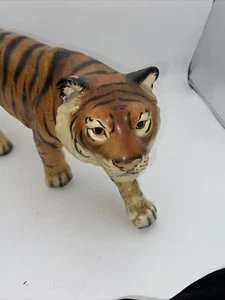 Vintage Procelain Goebel WGermany Bengal Tiger 18" Long - Picture 1 of 8