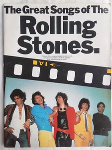 THE GREAT SONGS OF THE ROLLING STONES -PIANO, VOCAL, GUITAR-WISE - GC - FREEPOST - Picture 1 of 3