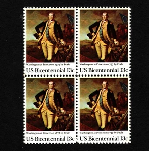 OPC 1977 EE. UU. 13c Washington at Princeton bloque de 4 Sc#1704 MNH 49551 - Imagen 1 de 1