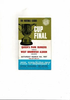 1967 QPR v West Bromwich Albion League Cup Final Programme + Review - Image 1 of 3