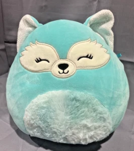Squishmallows Dabney the Fox 8" Plush Blue Soft Stuffed Animal Squishmallow Aqua - Picture 1 of 6