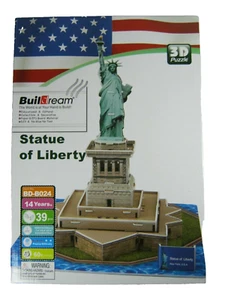 Buildream Freiheitsstatue 3D Puzzle 39 Teile Puzzle 3 Dimensionen Neu im Karton - Bild 1 von 2