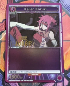 Kallen Kozuki Judge Pack Promo Prize UEPR/CGH-1-002		Union Arena Card English - Picture 1 of 4