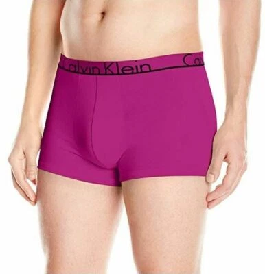 Calvin Klein Hombre CK ID Algodón Elástico Baúl Rosa Salvaje Talla Grande Foto 1 de 2