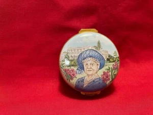 Crummles/Franklin Mint, LE Pillendose mit Deckel - Queen Mother 100. Geburtstag - Bild 1 von 3
