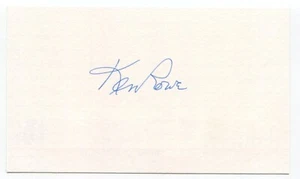Ken Rowe Signed 3x5 Index Card Autographed MLB Baseball 1963 Los Angeles Dodgers - Picture 1 of 2