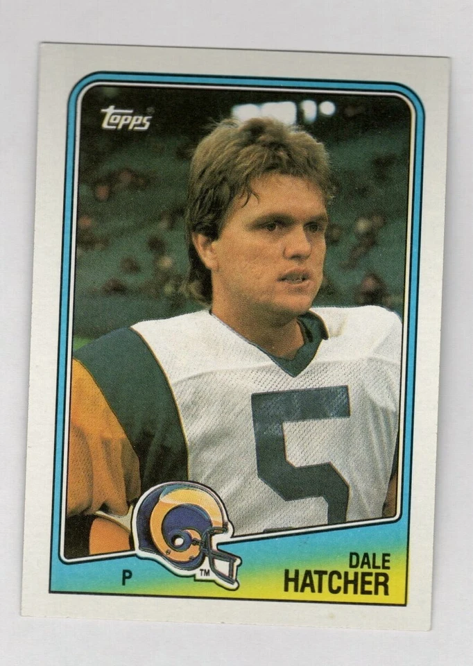 1988 Topps Football #293 Dale Hatcher Los Angeles Rams - Image 1 of 1