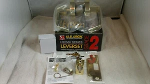 US Lock 2050 Storageom Series leva piatta 2-3/4'' grado 2 ADA 3 finitura ottone nuovo con scatola - Foto 1 di 6