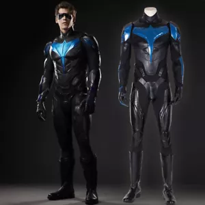 Nightwing Dick Grayson Cosplay Kostüm Schuhanzug Halloween Outfit - Bild 1 von 15