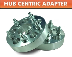 Wheel Hub Centric Adapters 5x120.7 ¦ 5x4.75 Camaro Corvette Spacers 1" - Picture 1 of 2