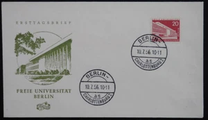 1956 Berlin, 20 Pf Henry Ford Building on FDC, MiNr. 146, ME 24,- - Picture 1 of 1