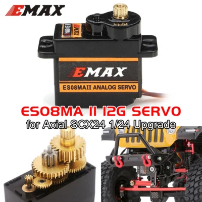 1/2/4Pcs Emax Servo ES08MA II  Motor Servo for RC Car Axial SCX24 Upgrades Part - Image 1 of 4