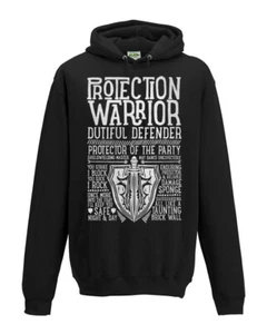World of Warcraft / RPG inspired PROTECTION WARRIOR Hoodie - Unisex / Mens - Picture 1 of 1