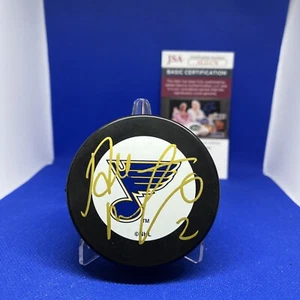 Al MacInnis Signed St. Louis Blues Hockey Puck Autograph JSA COA - Picture 1 of 9