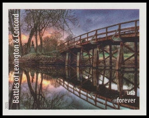 US 5977q Battlefields Revolution Lexington Concord imperf NDC single MNH 2025 - Picture 1 of 1