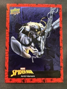 2023 Upper Deck Marvel Spiderman #25 Anti-Venom Blue Foil FX - Picture 1 of 2