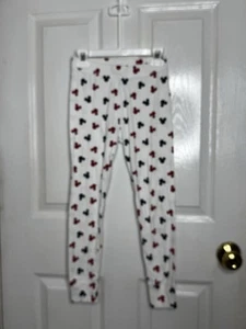 Gap Disney Mickey Mouse Pajama Pants Kids Size 8 White Pull On Cotton - Picture 1 of 5