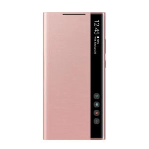 Case for Galaxy Note20 Ultra Folio Model Clear View Cover, Pink - Picture 1 of 5