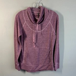 Kuhl Womens Pink Lea Cowl Neck Pullover Size M Outdoors Thumb Holes Hiking Layer - Picture 1 of 15