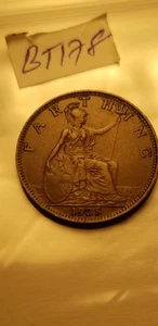 Great Britain 1928 Farthing Coin Idbbt3. - Picture 1 of 2