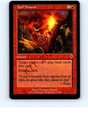 Turf Wound #177 Common Invasion MTG LP Lightly played - Image 1 of 2