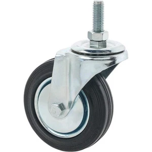 Steelex D2543 Ruota girevole filettata industriale con cappuccio, 4 pollici, Nero - Foto 1 di 1