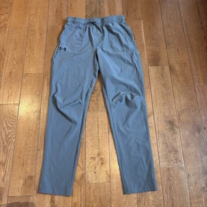 Pantalones con cordón Under Armour gris YLG / 28" entrepierna nuevos sin etiquetas para niños - Imagen 1 de 10