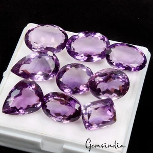 133,80 ct natürlicher lila Amethyst Mix Schliff unbeheizt Brasilien Edelsteine hinreißende Farbe! - Bild 1 von 8