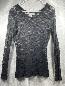 The Limited Women’s Black Top Lace Sheer Size S Sheer Vampires Diaries Goth - Picture 1 of 8