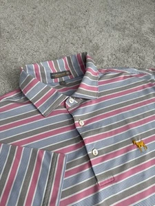 Peter Millar Summer Comfort Polo Shirt Golden Goat The Players Club TPC Men’s L - Picture 1 of 6