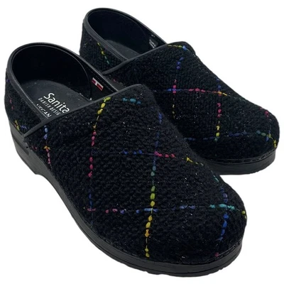Sanita Vegan Black Fabric Nurse Professional Special Edition Colorful EU 39/US 8 - Image 1 of 4