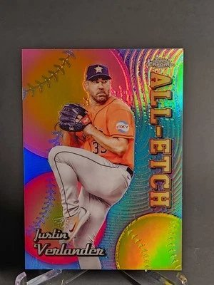 2024 Topps Chrome All-Etch Justin Verlander #CAE-12 Houston Astros - Image 1 of 2