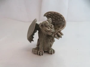 Pewter Miniature Gargole Figurine - Picture 1 of 6