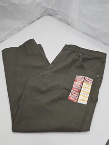 Men's 40X30 Wrangler Workwear Loden Green Technician Utility Pants Regular Fit - Picture 1 of 3