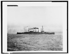 USS Montana,American cruisers,warships,vessels,boats,Detroit Publishing Co,1908