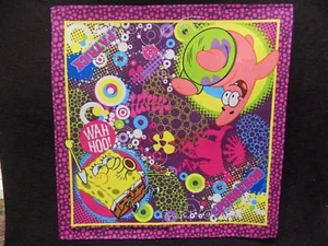 FAZZOLETTO FAZZOLETTI " SPONGEBOB & PATRICK " BAMBINO 33 x 33 CM 100% COTONE - Picture 1 of 1