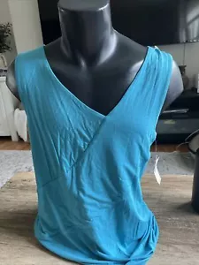 NEW! Women’s Mac + Jac Loose Fitted Tank Top Shirt Sz XL Bright Blu NWT $34 - Picture 1 of 4