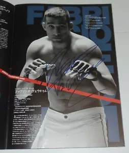 FABRICIO WERDUM SIGNED AUTO'D PRIDE FC 30 PROGRAM BAS COA SAKURABA SHAMROCK +5 - Picture 1 of 11