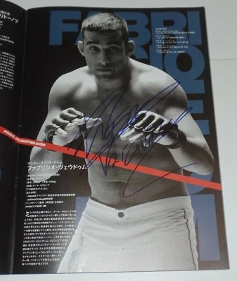 FABRICIO WERDUM SIGNED AUTO'D PRIDE FC 30 PROGRAM BAS COA SAKURABA SHAMROCK +5 - Image 1 of 4