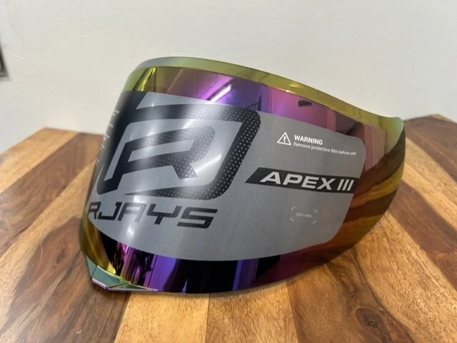 RJAYS Motorcycle Helmet VISOR RJH96PLVR suits Apex 3 RAINBOW Iridium - image 1 of 1