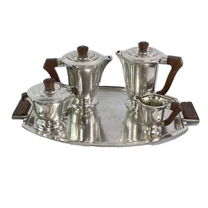 ART DECO Kaffee-Set versilbert Tee-Service 1930er - Bild 1 von 10