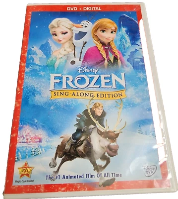 Frozen DVD Sing Along Edition Movie Cartoon Mint Lyrics Disney Child Foto 1 de 4