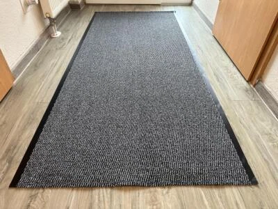 Fußmatte Schmutzfangmatte Gummi Fußabtreter Sauberlaufmatte Türmatte Grau - Bild 1 von 3