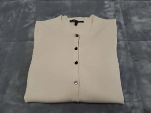 DEREK LAM Cashmere/Silk Blend Cardigan Sweater Womens SZ P - Picture 1 of 12