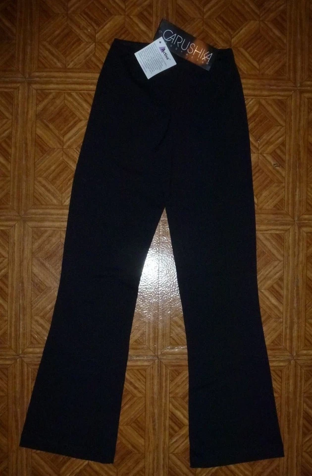 Carushka Bodywear Jet Black Activa Boogie Pants Size Small NWT - Image 1 of 1