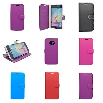 Étui Pour Samsung Galaxy S7 Bord Cuir PU Clapet Portefeuille Pied Carte Housse - Photo 1/4