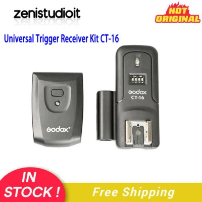 US Godox CT-16 Wireless Speedlite Trigger Receiver For Universal Hot Shoe Flash - Image 1 of 4
