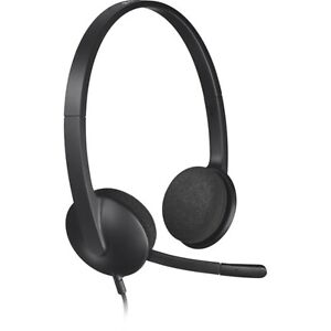 Logitech H340 Wired USB On-Ear Headset Headphone With Noise Cancelling Mic