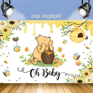 Oh Baby Theme Backdrop Newborn Baby Shower Birthday Photo Background Supplies - Picture 1 of 6