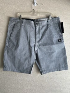 Volcom Modern Fit Chino Shorts Men’s Size 38 Boardshorts NWT. Color Gray. - Picture 1 of 10